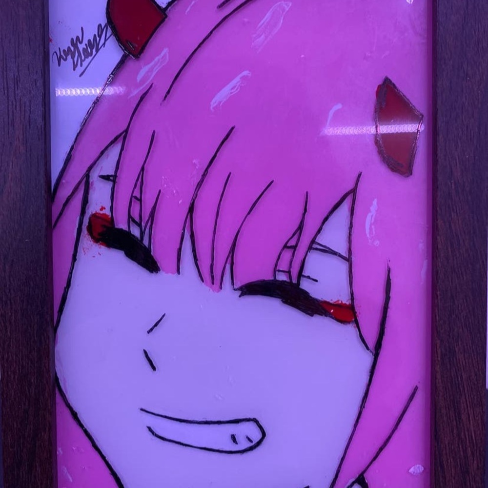 Zero Two Glass Painting